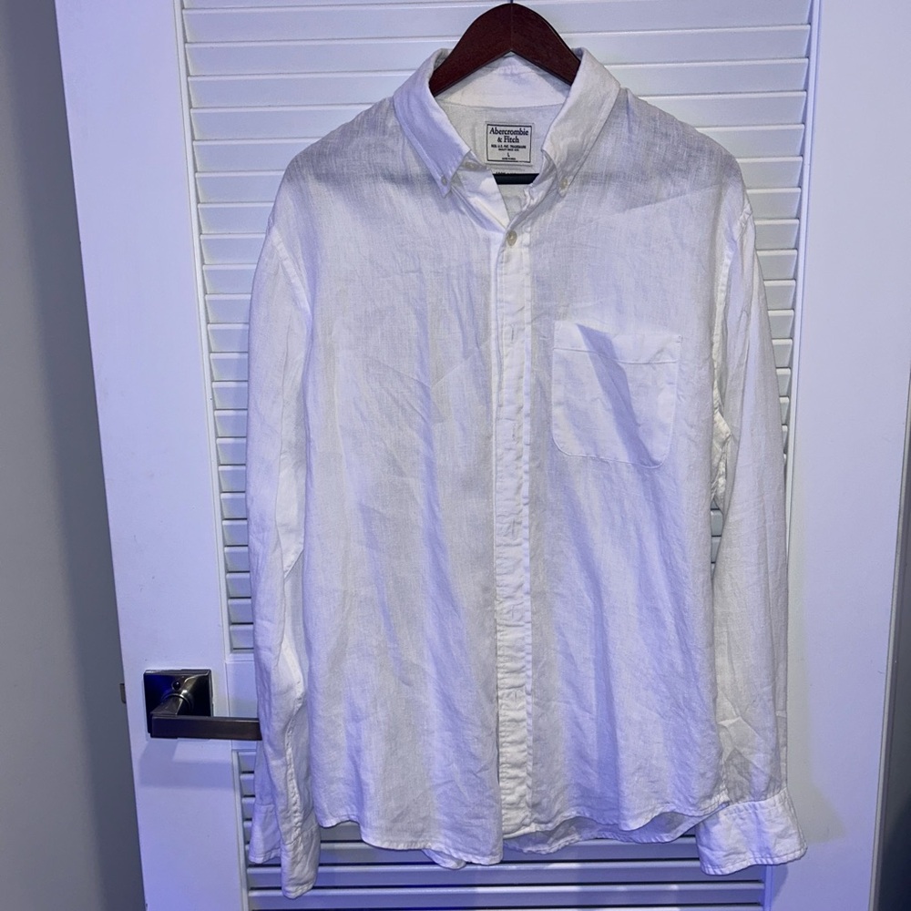 Abercrombie Men’s 100% Linen Button Down